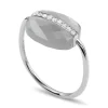 Morganne Bello Bague-BAGUE AURORE PIERRE DE LUNE GRISE ET DIAMANTS OR BLANC