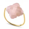 Morganne Bello Bague-BAGUE BAROQUE OR JAUNE PIERRE DE LUNE PECHE