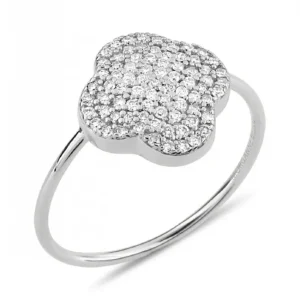 Morganne Bello Bague-BAGUE CHANCE DIAMANTS SERTIS OR BLANC