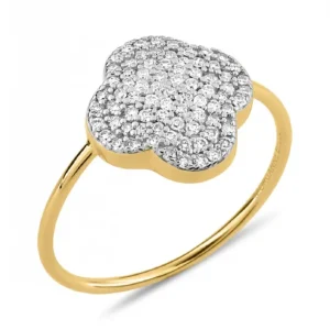 Morganne Bello Bague-BAGUE CHANCE DIAMANTS SERTIS OR JAUNE
