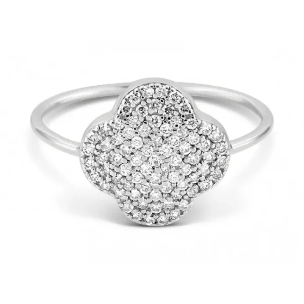 Morganne Bello Bague-BAGUE CHANCE DIAMANTS SERTIS OR BLANC