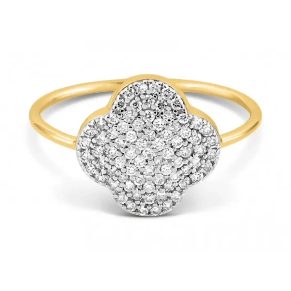 Morganne Bello Bague-BAGUE CHANCE DIAMANTS SERTIS OR JAUNE