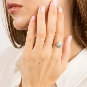 Morganne Bello Bague-BAGUE CHANCE DIAMANTS SERTIS OR JAUNE