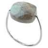 Morganne Bello Bague-BAGUE OR BLANC COUSSIN LABRADORITE
