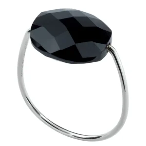 Morganne Bello Bague-BAGUE OR BLANC COUSSIN ONYX
