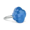 Morganne Bello Bague-BAGUE OR BLANC TRÈFLE QUARTZ BLEU