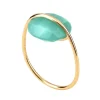Morganne Bello Bague-BAGUE OR JAUNE AMAZONITE