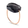 Morganne Bello Bague-BAGUE OR ROSE COUSSIN OVERSIZE PIERRE DE LUNE HYPERSTENE