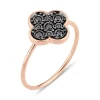 Morganne Bello Bague-BAGUE SERTI DIAMANTS NOIRS OR ROSE
