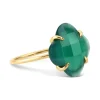 Morganne Bello Bague-BAGUE VICTORIA AGATE VERTE OR JAUNE