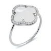 Morganne Bello Bague-BAGUE VICTORIA DIAMANTS NACRE BLANCHE + DIAMANTS OR BLANC