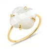 Morganne Bello Bague-BAGUE VICTORIA NACRE BLANCHE OR JAUNE