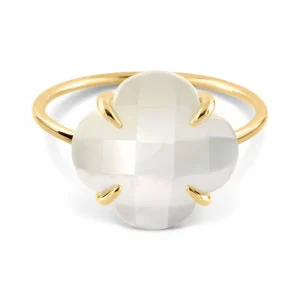 Morganne Bello Bague-BAGUE VICTORIA NACRE BLANCHE OR JAUNE