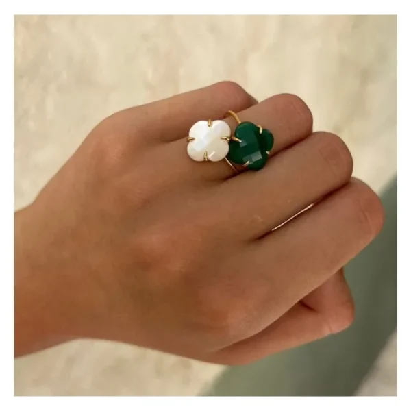 Morganne Bello Bague-BAGUE VICTORIA NACRE BLANCHE OR JAUNE