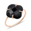 Morganne Bello Bague-BAGUE VICTORIA ONYX OR ROSE
