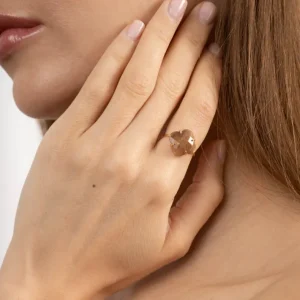Morganne Bello Bague-BAGUE VICTORIA PIERRE DE SOLEIL OR JAUNE