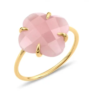 Morganne Bello Bague-BAGUE VICTORIA QUARTZ GUAVA OR JAUNE