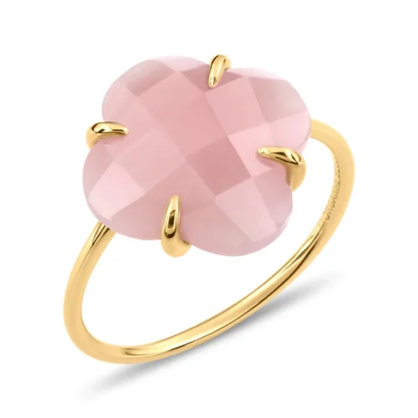 Morganne Bello Bague-BAGUE VICTORIA QUARTZ GUAVA OR JAUNE