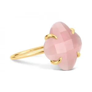 Morganne Bello Bague-BAGUE VICTORIA QUARTZ GUAVA OR JAUNE