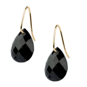Morganne Bello Boucles D'Oreilles-BOUCLES D'OREILLES ALMA OR JAUNE ONYX
