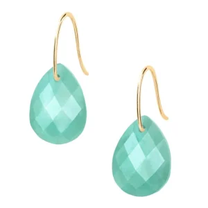 Morganne Bello Boucles D'Oreilles-BOUCLES D'OREILLES ALMA OR JAUNE AMAZONITE