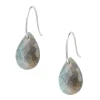 Morganne Bello Boucles D'Oreilles-BOUCLES D'OREILLES ALMA OR BLANC LABRADORITE