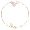 Morganne Bello Bracelet-BRACELET BOUQUET OPALE ET QUARTZ ROSE + DIAMANTS OR ROSE