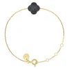 Morganne Bello Bracelet-BRACELET CHANCE DIAMANTS NOIRS SERTIS OR JAUNE