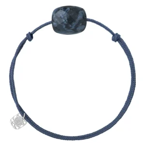 Morganne Bello Cordons-BRACELET CORDON BLEU JEAN COUSSIN PIETERSITE BLEUE