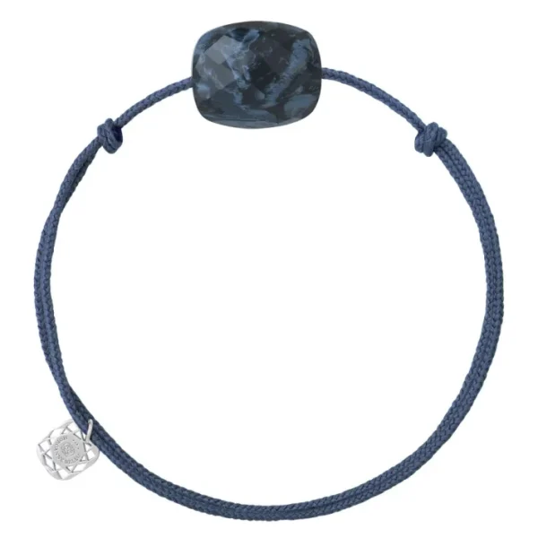 Morganne Bello Cordons-BRACELET CORDON BLEU JEAN COUSSIN PIETERSITE BLEUE