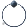 Morganne Bello Cordons-BRACELET CORDON BLEU JEAN TREFLE PIETERSITE BLEUE