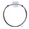 Morganne Bello Cordons-BRACELET CORDON BLEU JEAN COUSSIN OVERSIZE AGATE BLEUE DENTELLE