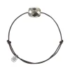 Morganne Bello Cordons-BRACELET CORDON CHOCOLAT COUSSIN PYRITE