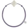 Morganne Bello Cordons-BRACELET CORDON MAUVE BAROQUE PIERRE DE LUNE BLANCHE
