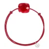 Morganne Bello Cordons-BRACELET CORDON ROUGE COUSSIN OVERSIZE QUARTZ ROUGE
