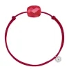 Morganne Bello Cordons-BRACELET CORDON ROUGE COUSSIN QUARTZ ROUGE