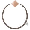 Morganne Bello Cordons-BRACELET CORDON TAUPE BAROQUE PIERRE DE LUNE PECHE