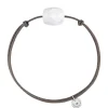Morganne Bello Cordons-BRACELET CORDON TAUPE COUSSIN AGATE BLANCHE