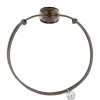 Morganne Bello Cordons-BRACELET CORDON TAUPE COUSSIN QUARTZ FUME
