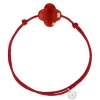 Morganne Bello Cordons-BRACELET CORDON VERMILLON CORNALINE TRÈFLE
