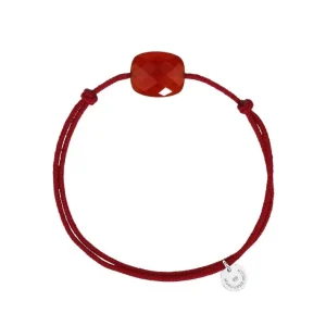 Morganne Bello Cordons-BRACELET CORDON VERMILLON CORNALINE COUSSIN