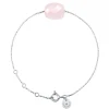 Morganne Bello Bracelet-BRACELET OR BLANC COUSSIN QUARTZ ROSE POUDRE
