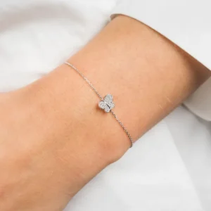 Morganne Bello Bracelet-BRACELET OR BLANC DIAMANTS
