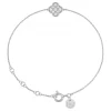 Morganne Bello Bracelet-BRACELET OR BLANC TRÈFLE SERTIS DIAMANTS