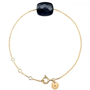 Morganne Bello Bracelet-BRACELET OR JAUNE COUSSIN ONYX