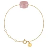 Morganne Bello Bracelet-BRACELET OR JAUNE COUSSIN QUARTZ GUAVA