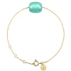 Morganne Bello Bracelet-BRACELET OR JAUNE COUSSIN AMAZONITE