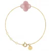 Morganne Bello Bracelet-BRACELET OR JAUNE TREFLE QUARTZ GUAVA
