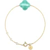 Morganne Bello Bracelet-BRACELET OR JAUNE TREFLE AMAZONITE