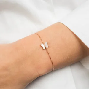 Morganne Bello Bracelet-BRACELET ROSE NACRE ROSE